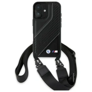 Hurtownia GSM - Etui BMW BMHCP16M23PSCCK Apple iPhone 16 Plus hardcase M Edition Carbon Stripe & Strap černý/black - BMW749 - {ean13} - Hurt