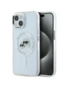 Hurtownia GSM - Karl Lagerfeld KLHMP15SHLSKCH Apple iPhone 15 hardcase IML Metal Karl&Choupette Head MagSafe alb - KLD21831 - {ean13} - Hurt