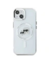 Hurtownia GSM - Karl Lagerfeld KLHMP15SHLSKCH Apple iPhone 15 hardcase IML Metal Karl&Choupette Head MagSafe alb - KLD21831 - {ean13} - Hurt