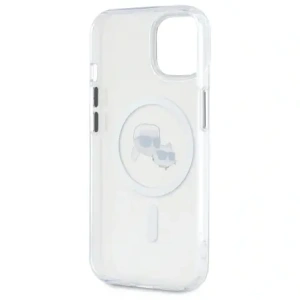 Hurtownia GSM - Karl Lagerfeld KLHMP15SHLSKCH Apple iPhone 15 keménytok IML Metal Karl&Choupette Head MagSafe fehér - KLD21831 - {ean13} - Hurt