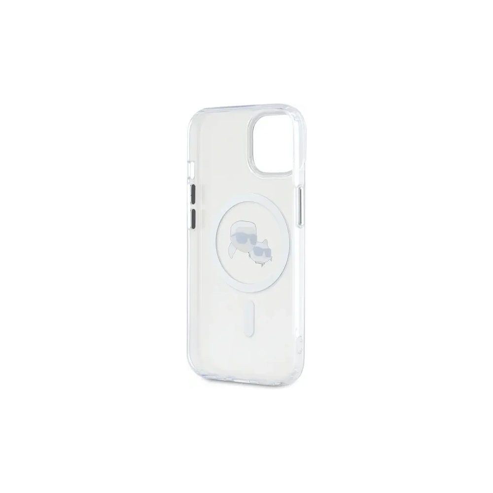 Hurtownia GSM - Karl Lagerfeld KLHMP15SHLSKCH Apple iPhone 15 keménytok IML Metal Karl&Choupette Head MagSafe fehér - KLD21831 - {ean13} - Hurt