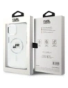 Hurtownia GSM - Karl Lagerfeld KLHMP15SHLSKCH Apple iPhone 15 hardcase IML Metal Karl&Choupette Head MagSafe alb - KLD21831 - {ean13} - Hurt