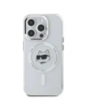 Hurtownia GSM - Karl Lagerfeld KLHMP15XHLSCHH Apple iPhone 15 Pro Max Hartschale IML Metall Choupette Kopf MagSafe weiß - KLD21832 - {ean13} - Hurt