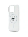 Hurtownia GSM - Karl Lagerfeld KLHMP15XHLSCHH Apple iPhone 15 Pro Max Hartschale IML Metall Choupette Kopf MagSafe weiß - KLD21832 - {ean13} - Hurt