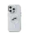 Hurtownia GSM - Karl Lagerfeld KLHMP15XHLSKCH Apple iPhone 15 Pro Max kemény hátlap IML Fém Karl&Choupette Fej MagSafe fehér - KLD21833 - {ean13} - Hurt