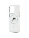 Hurtownia GSM - Karl Lagerfeld KLHMP15XHLSKCH Apple iPhone 15 Pro Max kemény hátlap IML Fém Karl&Choupette Fej MagSafe fehér - KLD21833 - {ean13} - Hurt