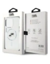 Wholesale Karl Lagerfeld KLHMP15XHLSKCH Apple iPhone 15 Pro Max hardcase IML Metal Karl&Choupette Head MagSafe white - KLD21833 - {ean13} - Hurt