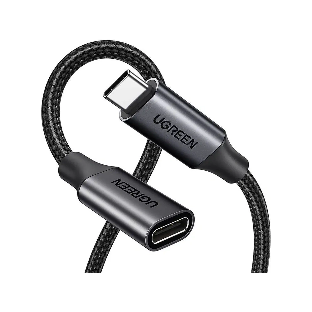 Hurtownia GSM - UGREEN US372 USB-C 3.2 Stecker zu USB-C Gen 2 Buchse Verlängerungskabel 1m (schwarz) - UGR5586 - {ean13} - Hurt