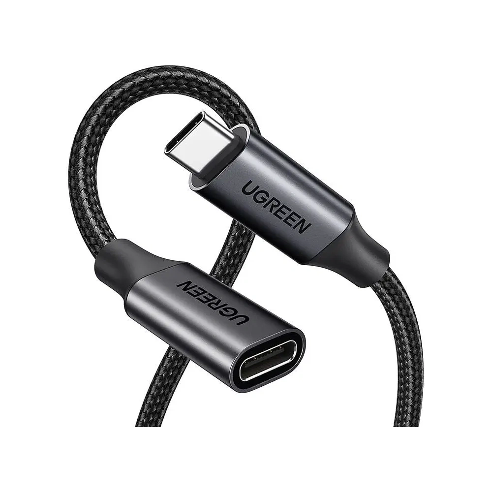 Hurtownia GSM - UGREEN US372 USB-C 3.2 männlich zu USB-C Gen 2 weiblich Verlängerungskabel 0.5m (schwarz) - UGR5587 - {ean13} - Hurt