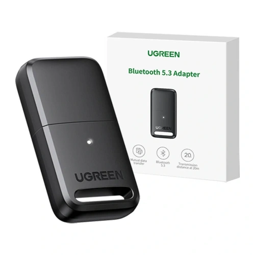 Adapter / odbiornik Bluetooth 5.3 USB-A UGREEN CM591 LED (czarny)