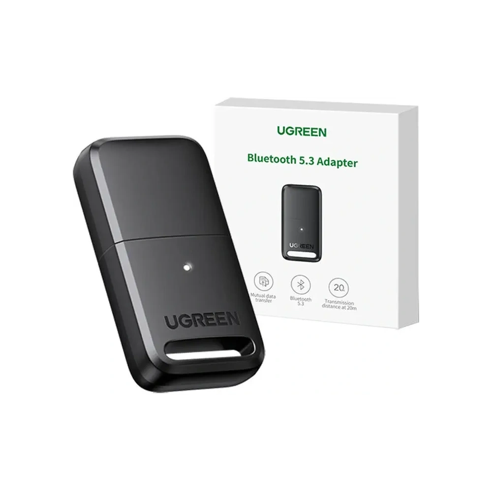 Hurtownia GSM - UGREEN CM591 Bluetooth 5.3 USB-A adapter/vevő LED (fekete) - UGR5590 - {ean13} - Hurt