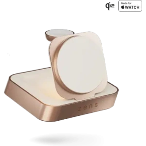 Hurtownia GSM - ZENS Éjjeli asztali töltő Pro 2 Qi2 15W MagSafe vezeték nélküli töltő (réz) - ZENS37 - {ean13} - Hurt