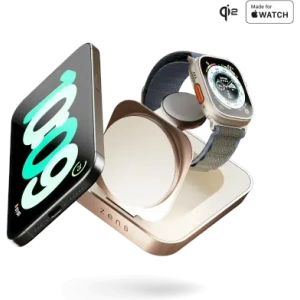 Hurtownia GSM - ZENS Éjjeli asztali töltő Pro 2 Qi2 15W MagSafe vezeték nélküli töltő (réz) - ZENS37 - {ean13} - Hurt