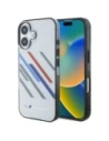 Etui BMW BMHCP16S23HTRAG Apple iPhone 16 hardcase Motorsport IML Random Stripes šedá/grey
