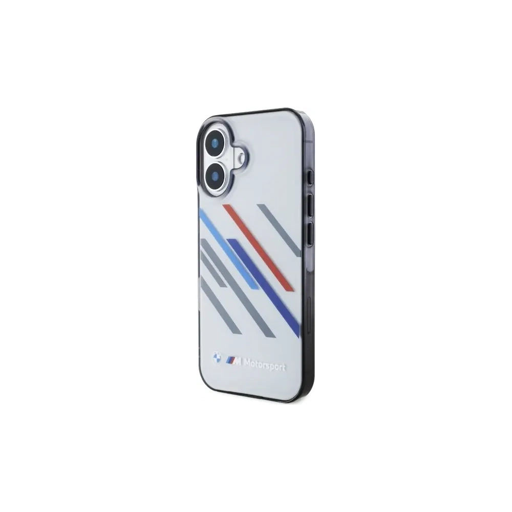 Hurtownia GSM - Etui BMW BMHCP16S23HTRAG Apple iPhone 16 hardcase Motorsport IML Random Stripes šedá/grey - BMW751 - {ean13} - Hurt