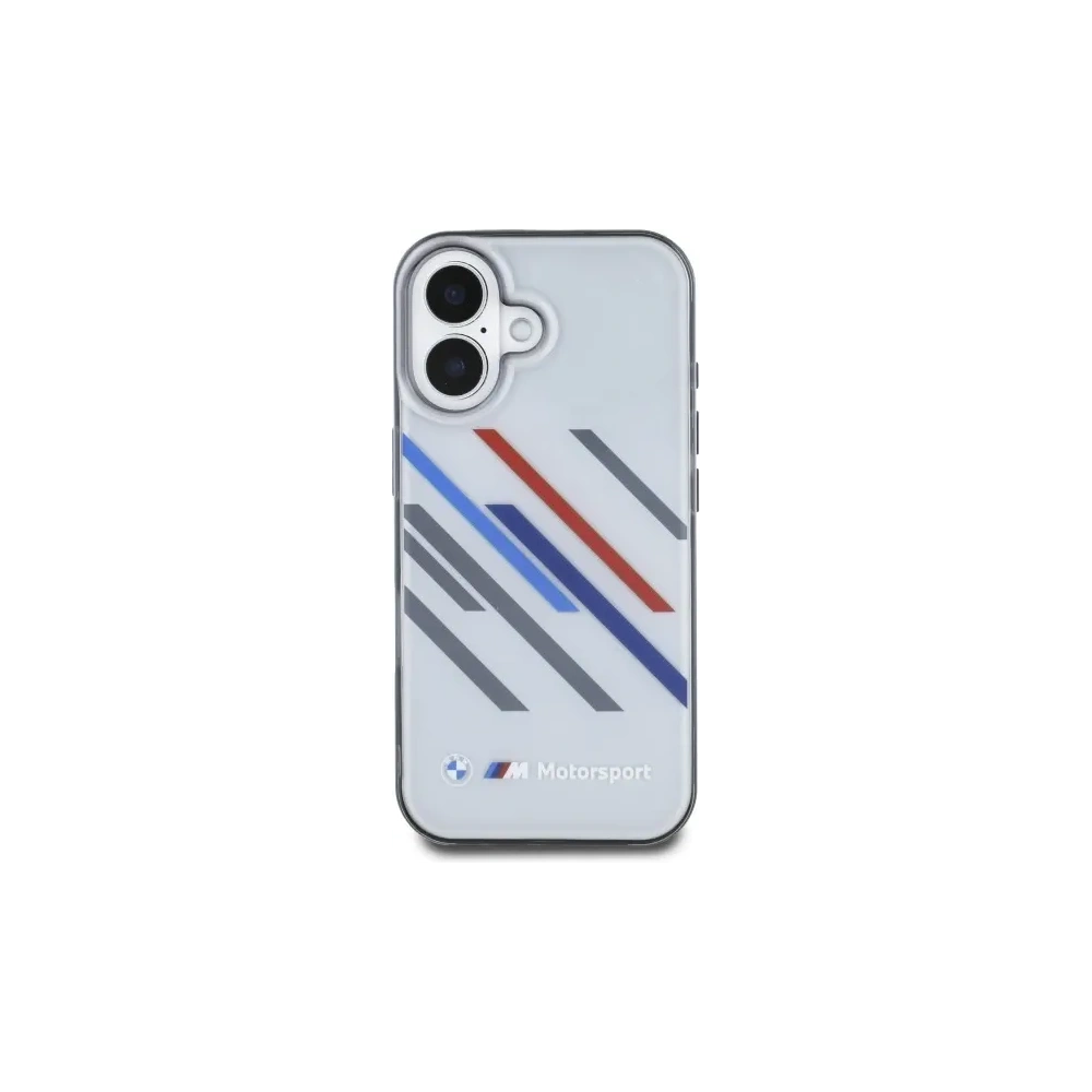 Hurtownia GSM - Etui BMW BMHCP16S23HTRAG Apple iPhone 16 hardcase Motorsport IML Random Stripes šedá/grey - BMW751 - {ean13} - Hurt