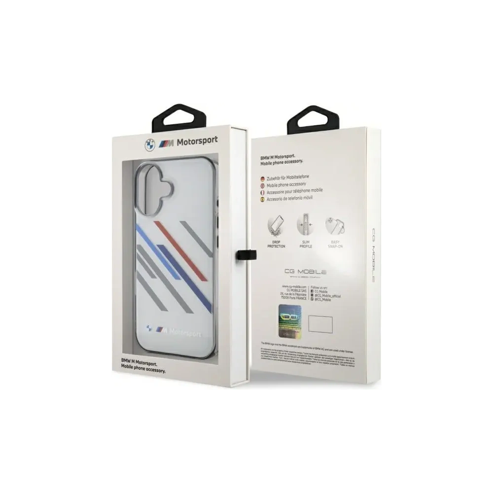 Hurtownia GSM - Etui BMW BMHCP16S23HTRAG Apple iPhone 16 hardcase Motorsport IML Random Stripes šedá/grey - BMW751 - {ean13} - Hurt