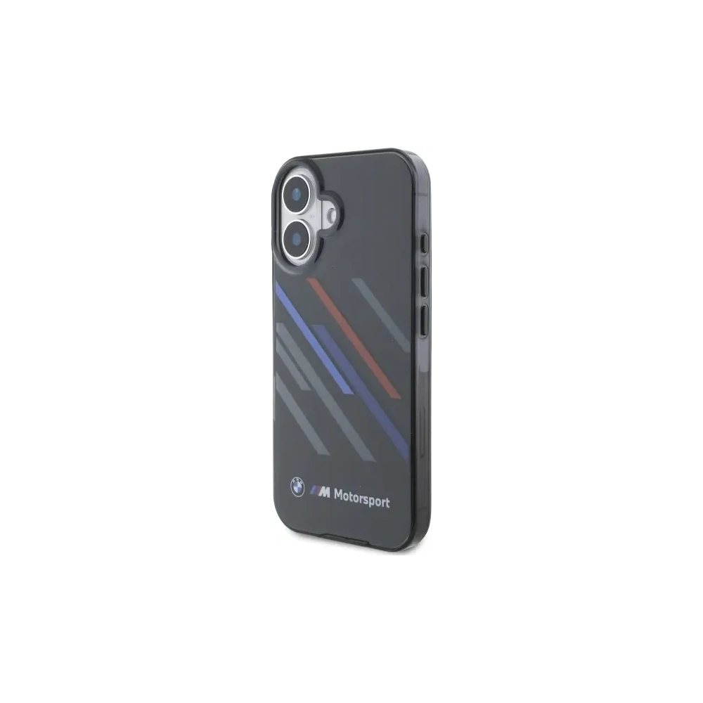 Hurtownia GSM - Etui BMW BMHCP16S23HTRAK Apple iPhone 16 hardcase Motorsport IML Random Stripes czarny/black - BMW752 - {ean13} - Hurt