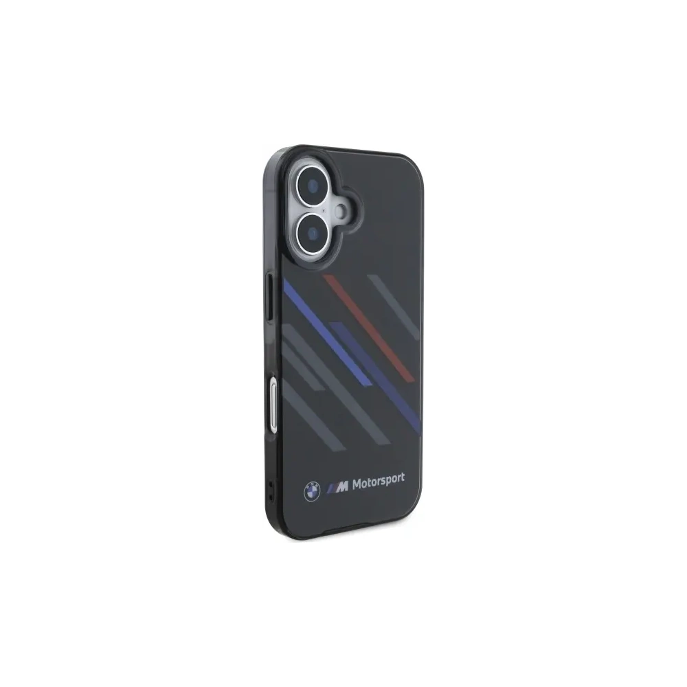 Hurtownia GSM - Etui BMW BMHCP16S23HTRAK Apple iPhone 16 hardcase Motorsport IML Random Stripes černý/black - BMW752 - {ean13} - Hurt