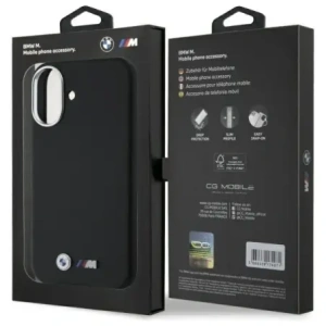 Hurtownia GSM - Etui BMW BMHCP16S23PMWK Apple iPhone 16 hardcase M Smooth Full Wrapped Metal czarny/black - BMW753 - {ean13} - Hurt
