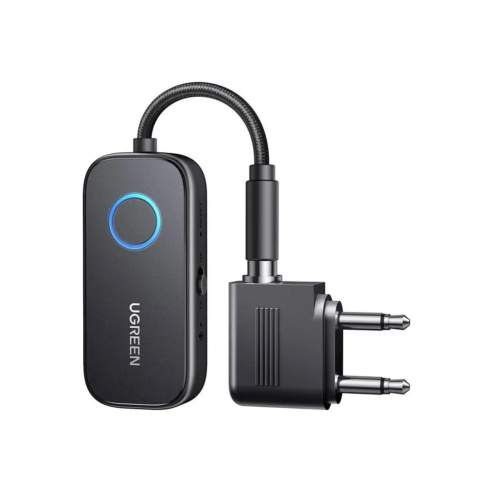Hurtownia GSM - UGREEN CM671 Bluetooth 5.2 vevő/adó jack 3.5mm, 300mAh + repülőgép adapter - UGR5593 - {ean13} - Hurt