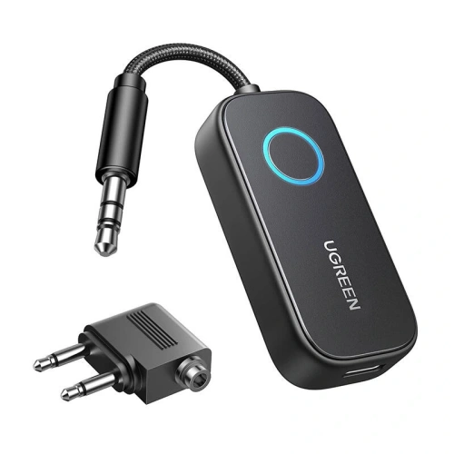 Odbiornik / nadajnik Bluetooth 5.2 UGREEN CM671 jack 3.5mm, 300mAh + adapter samolotowy