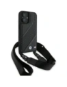 Hurtownia GSM - Etui BMW BMHCP16S23PSCCK Apple iPhone 16 hardcase M Edition Carbon Stripe & Strap černý/black - BMW755 - {ean13} - Hurt