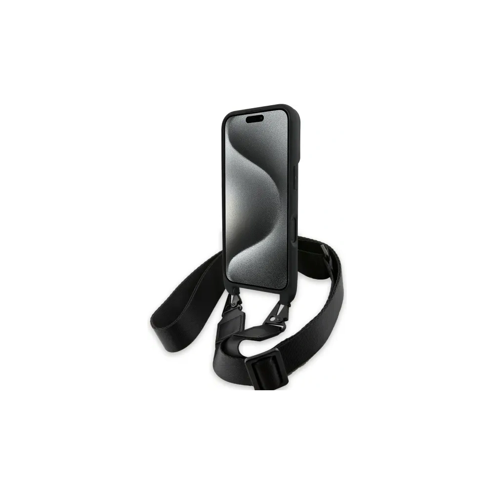 Wholesale BMW BMHCP16S23PSCCK Apple iPhone 16 hardcase M Edition Carbon Stripe & Strap black - BMW755 - {ean13} - Hurt