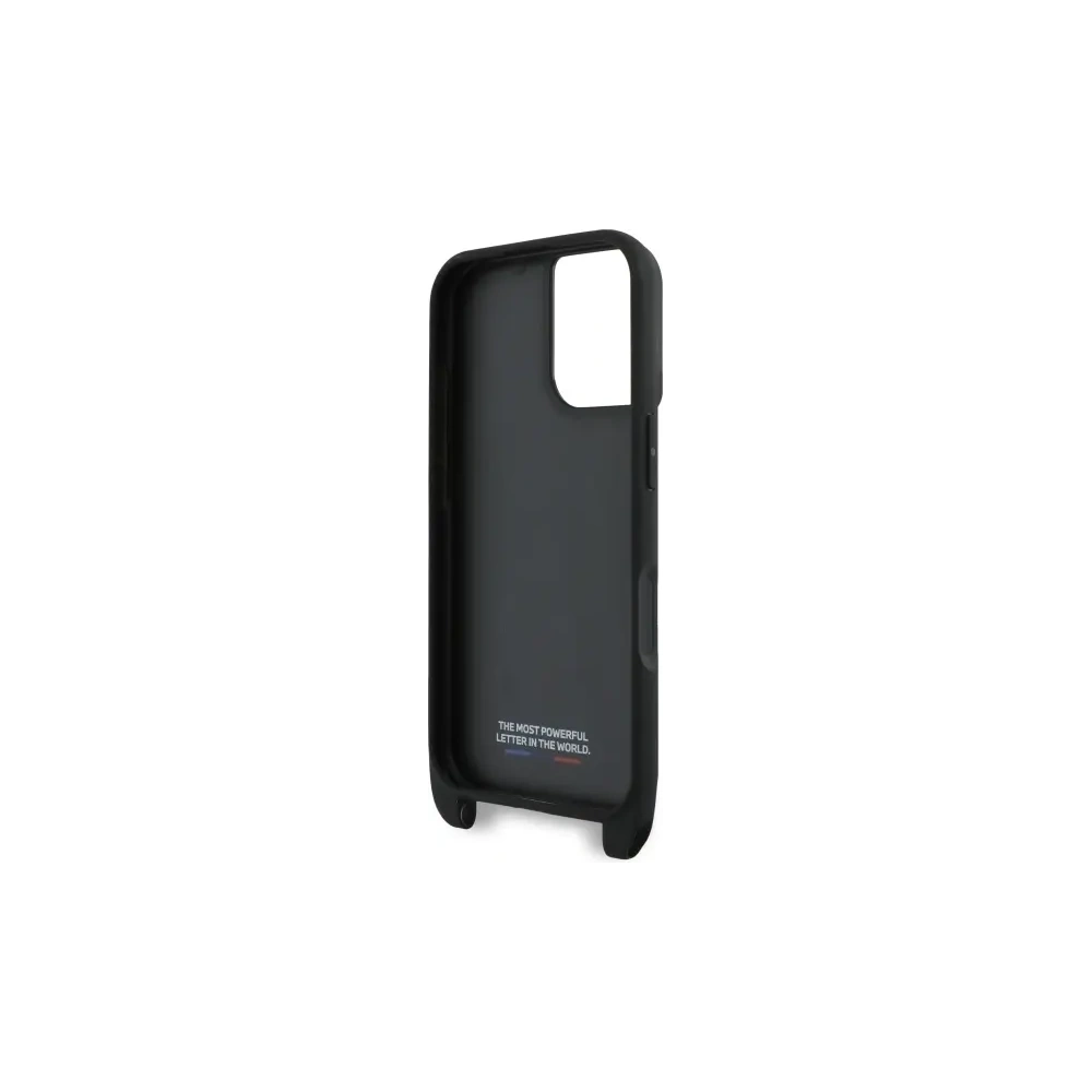 Hurtownia GSM - Etui BMW BMHCP16S23PSCCK Apple iPhone 16 hardcase M Edition Carbon Stripe & Strap černý/black - BMW755 - {ean13} - Hurt