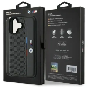 Hurtownia GSM - Etui BMW BMHCP16S23PUPVA Apple iPhone 16 hardcase M Perforated Tricolor Detail Line antracyt/anthracite - BMW756 - {ean13} - Hurt