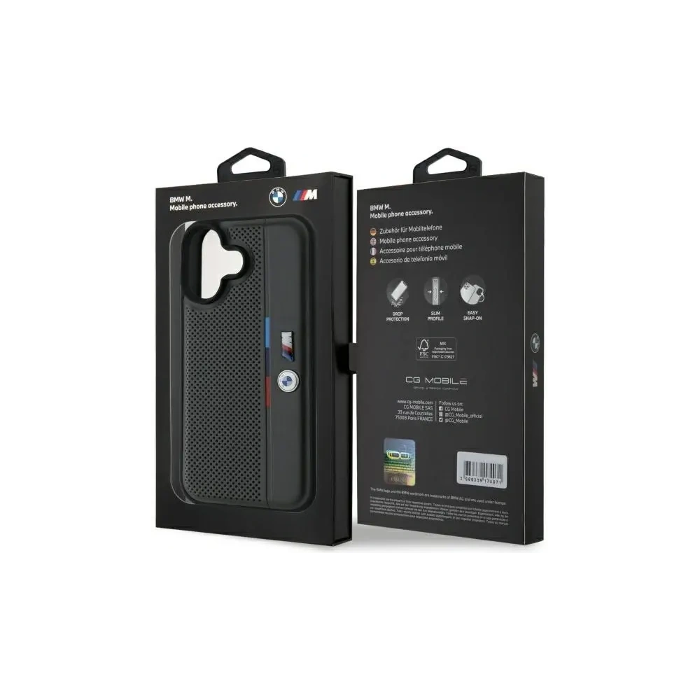 Hurtownia GSM - Etui BMW BMHCP16S23PUPVA Apple iPhone 16 hardcase M Pro perforované trojbarevné detailní linie antracit/antracit - BMW756 - {ean13} - Hurt