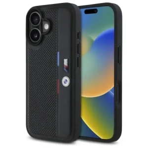 Hurtownia GSM - Etui BMW BMHCP16S23PUPVK Apple iPhone 16 hardcase M Perforated Tricolor Detail Line černý/black - BMW757 - {ean13} - Hurt