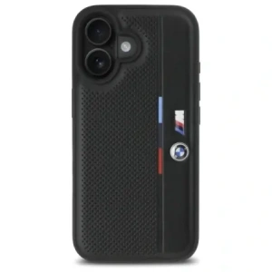 Hurtownia GSM - Etui BMW BMHCP16S23PUPVK Apple iPhone 16 hardcase M Perforated Tricolor Detail Line czarny/black - BMW757 - {ean13} - Hurt