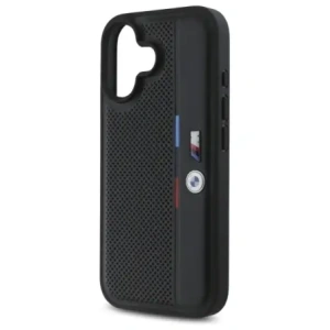 Hurtownia GSM - BMW BMHCP16S23PUPVK Apple iPhone 16 Hardcase M Perforierte Tricolor Detaillinie schwarz - BMW757 - {ean13} - Hurt