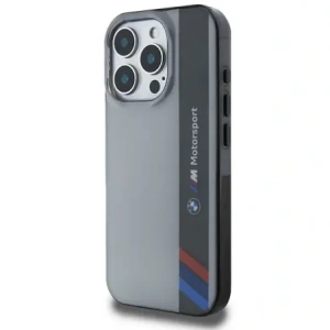 Hurtownia GSM - Etui BMW BMHCP16X23HTFEG Apple iPhone 16 Pro Max hardcase Motorsport IML Vertical Stripe šedý/grey - BMW758 - {ean13} - Hurt