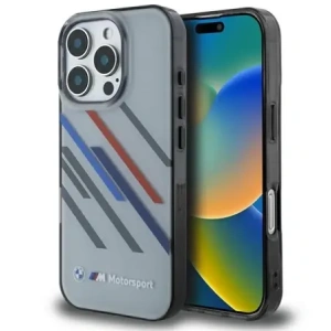 Hurtownia GSM - Etui BMW BMHCP16X23HTRAG Apple iPhone 16 Pro Max hardcase Motorsport IML Random Stripes šedý/grey - BMW759 - {ean13} - Hurt