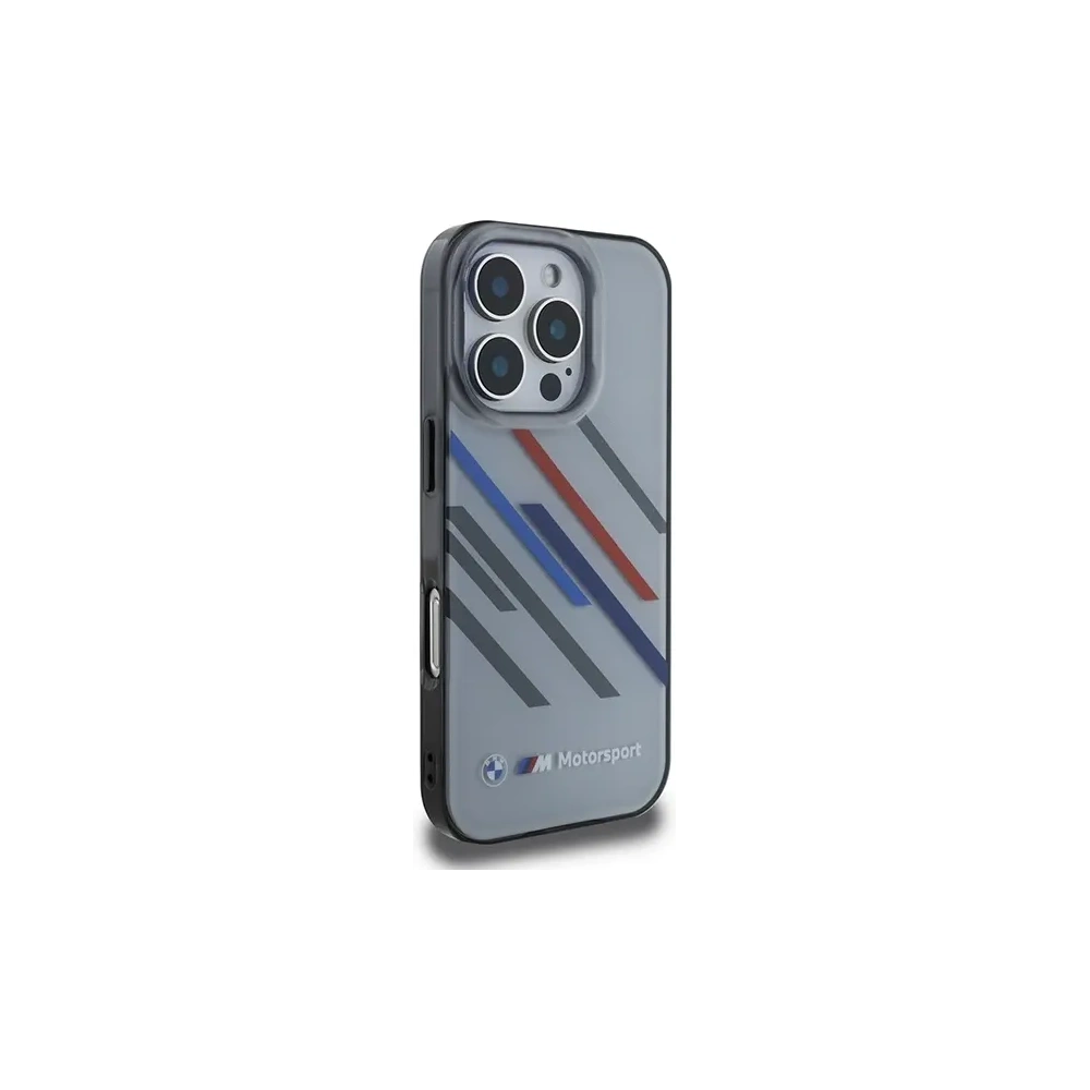Hurtownia GSM - Etui BMW BMHCP16X23HTRAG Apple iPhone 16 Pro Max hardcase Motorsport IML Random Stripes šedý/grey - BMW759 - {ean13} - Hurt