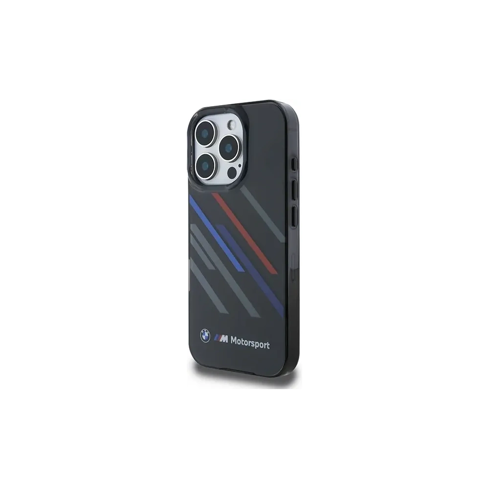 Hurtownia GSM - Etui BMW BMHCP16X23HTRAK Apple iPhone 16 Pro Max hardcase Motorsport IML Random Stripes černý/black - BMW760 - {ean13} - Hurt