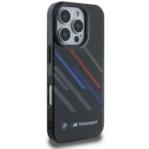 Hurtownia GSM - Etui BMW BMHCP16X23HTRAK Apple iPhone 16 Pro Max hardcase Motorsport IML Random Stripes czarny/black - BMW760 - {ean13} - Hurt