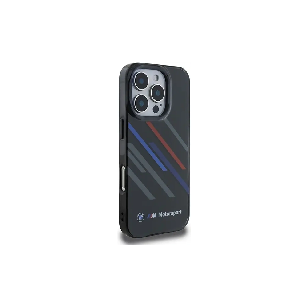 Hurtownia GSM - Etui BMW BMHCP16X23HTRAK Apple iPhone 16 Pro Max hardcase Motorsport IML Random Stripes czarny/black - BMW760 - {ean13} - Hurt