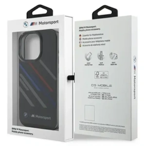 Hurtownia GSM - Etui BMW BMHCP16X23HTRAK Apple iPhone 16 Pro Max hardcase Motorsport IML Random Stripes czarny/black - BMW760 - {ean13} - Hurt