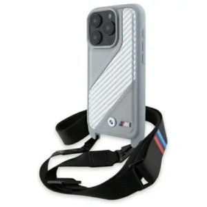Hurtownia GSM - Etui BMW BMHCP16X23PSCCG Apple iPhone 16 Pro Max hardcase M Edition Carbon Stripe & Strap šedá/grey - BMW762 - {ean13} - Hurt