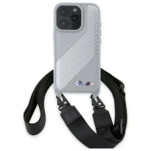 Hurtownia GSM - Etui BMW BMHCP16X23PSCCG Apple iPhone 16 Pro Max hardcase M Edition Carbon Stripe & Strap šedá/grey - BMW762 - {ean13} - Hurt