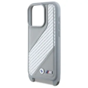 Hurtownia GSM - Etui BMW BMHCP16X23PSCCG Apple iPhone 16 Pro Max hardcase M Edition Carbon Stripe & Strap szary/grey - BMW762 - {ean13} - Hurt