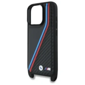 Hurtownia GSM - Etui BMW BMHCP16X23PSVTK Apple iPhone 16 Pro Max hardcase M Edition Carbon Tricolor Lines & Strap czarny/black - BMW764 - {ean13} - Hurt