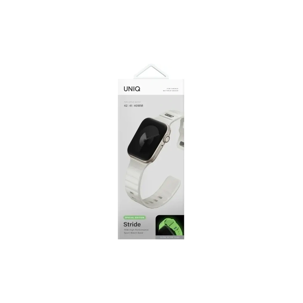 Hurtownia GSM - UNIQ Stride SE Apple Watch 6/7/8/9/10/SE/SE2 40/41/42/44mm FKM gumi heveder lume - UNIQ1392 - {ean13} - Hurt