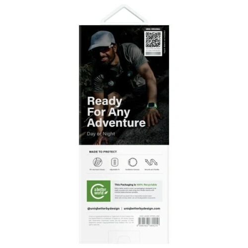 Pasek UNIQ Stride SE Apple Watch 6/7/SE/SE2/8/9/10/Ultra 1/2 44/45/49mm FKM Rubber Strap lume