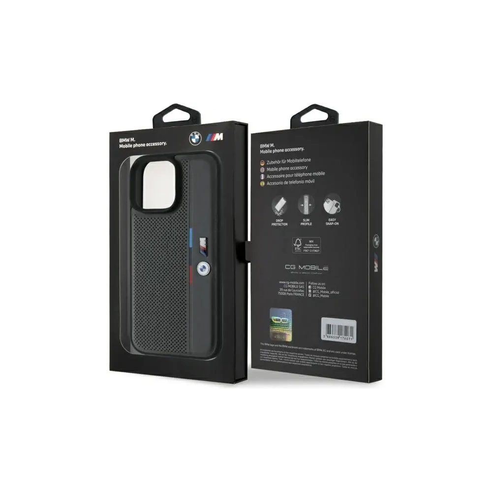 Hurtownia GSM - BMW BMHCP16X23PUPVA Apple iPhone 16 Pro Max keménytok M Perforált Tricolor Részletvonal antracit - BMW765 - {ean13} - Hurt
