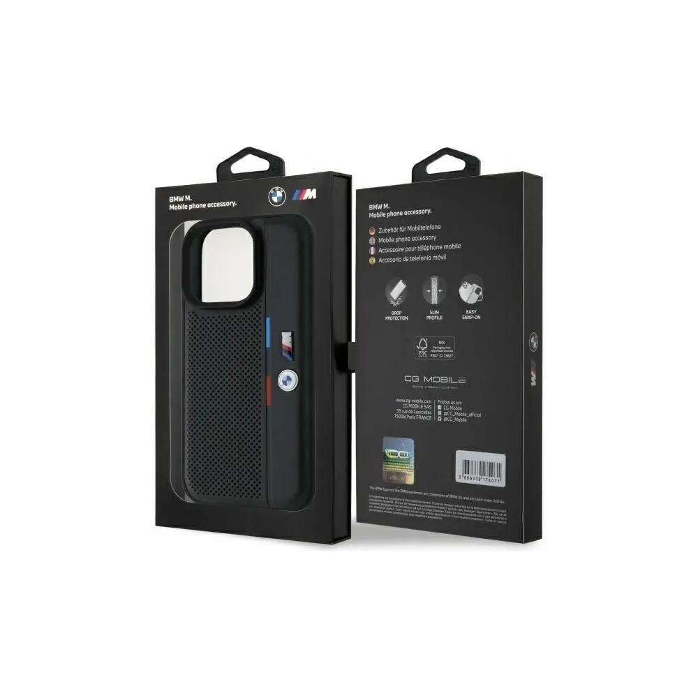 Hurtownia GSM - Etui BMW BMHCP16X23PUPVK Apple iPhone 16 Pro Max hardcase M Perforated Tricolor Detail Line czarny/black - BMW766 - {ean13} - Hurt