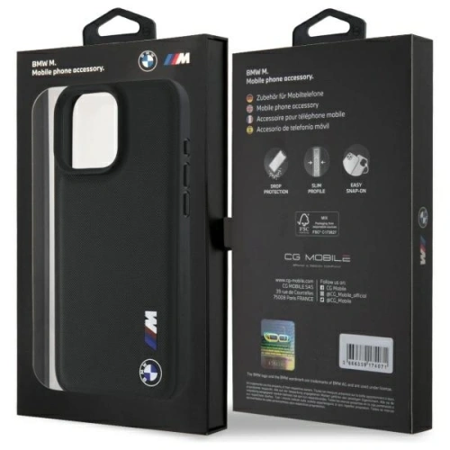 Etui BMW BMHCP16X23PUSRK Apple iPhone 16 Pro Max hardcase Smooth Rubber Logo czarny/black